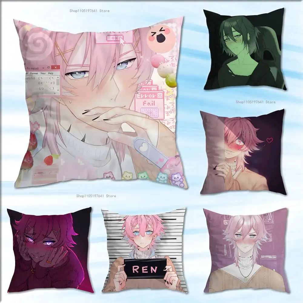 

14 days with you ren Pillow Case For Sofa Decor Car Office Room Printing Cushion Cover Decorations and Protector