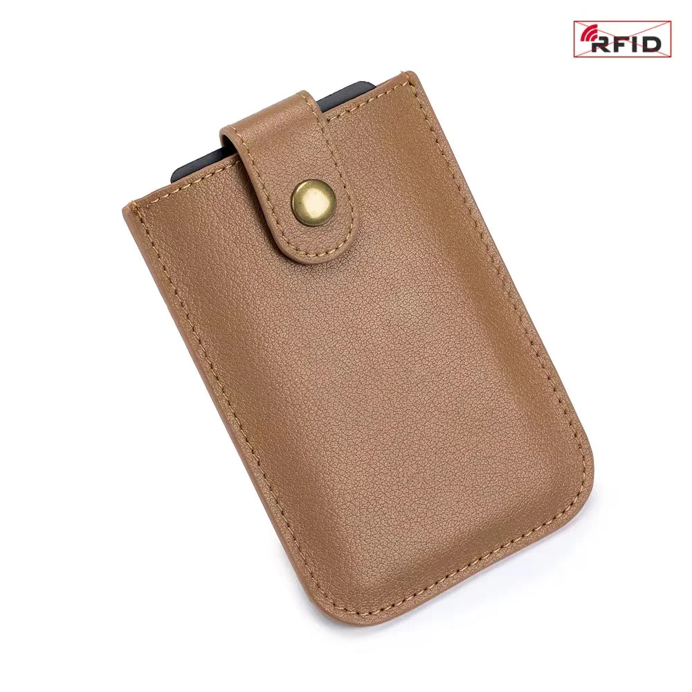 Neue vintage klassische drawcard tasche rfid leder ultra-dünne visitenkarte tasche tragbare kompakte karte tasche für männer