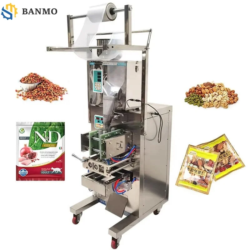 2026 New Vertical Forming Wrapping Machines Packaging Machine PLC Auto Food Filling for Snacks Granule Powder Beans Tray Sealing