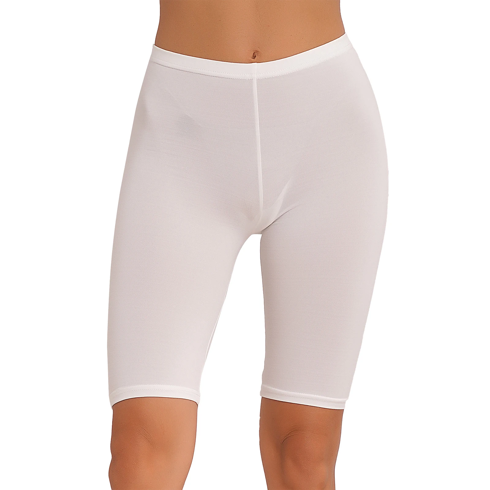 Short à ceinture élastique pour femme, leggings courts, culotte extensible, collants de yoga, vêtements de sport, fitness, gym, entraînement, documents solides