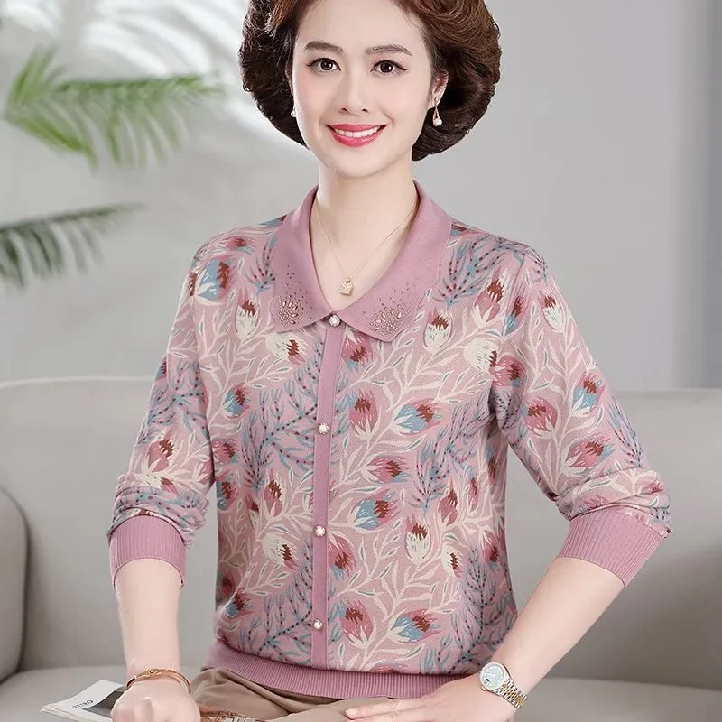 

Корейская женская высококачественная маленькая футболка с лацканами, осенняя женская футболка большого размера 5XL, весенние женские свободные повседневные топы с длинными рукавами