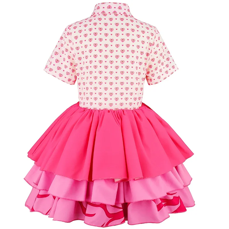 Disguise Wicked Wonderland Pink Princess Costume For Heart Print Dress Jacket Carnival Performance Fantasy Outfits