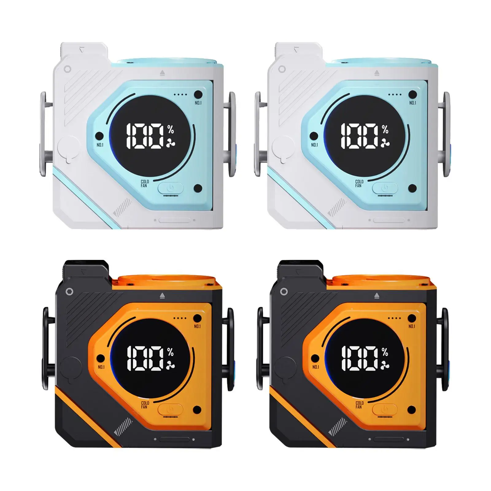 Ventilador pessoal com clipe de cintura, recarregável, leve, pendurado, multiuso para viagens, escritório, acampamento ao ar livre, jardinagem