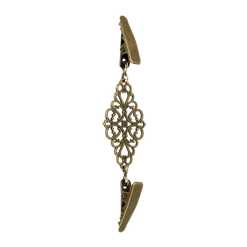 Broche Flexible en Perles Dorées et Argentées, réinitialisation de Canard, Châle, Chemise, Pull, Cardigan, Col, Boucles, Vêtements