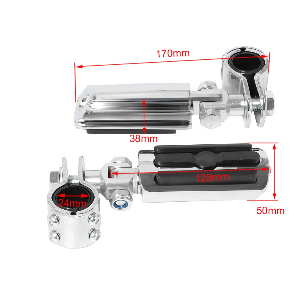 1 1/4 "32mm Motorfiets Voetsteun Snelweg Engine Guard Voetsteunen Mount Voetsteun Voor Harley Touring Honda kawasaki Suzuki Yamaha