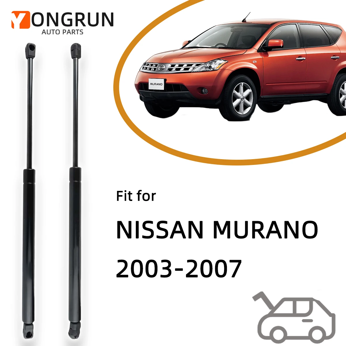Pour NISSAN MURANO 2003 2004 2005 2006 2007 avant OE 65471CA000 capot capot entretoises à gaz Supports capots de voiture tige de pression