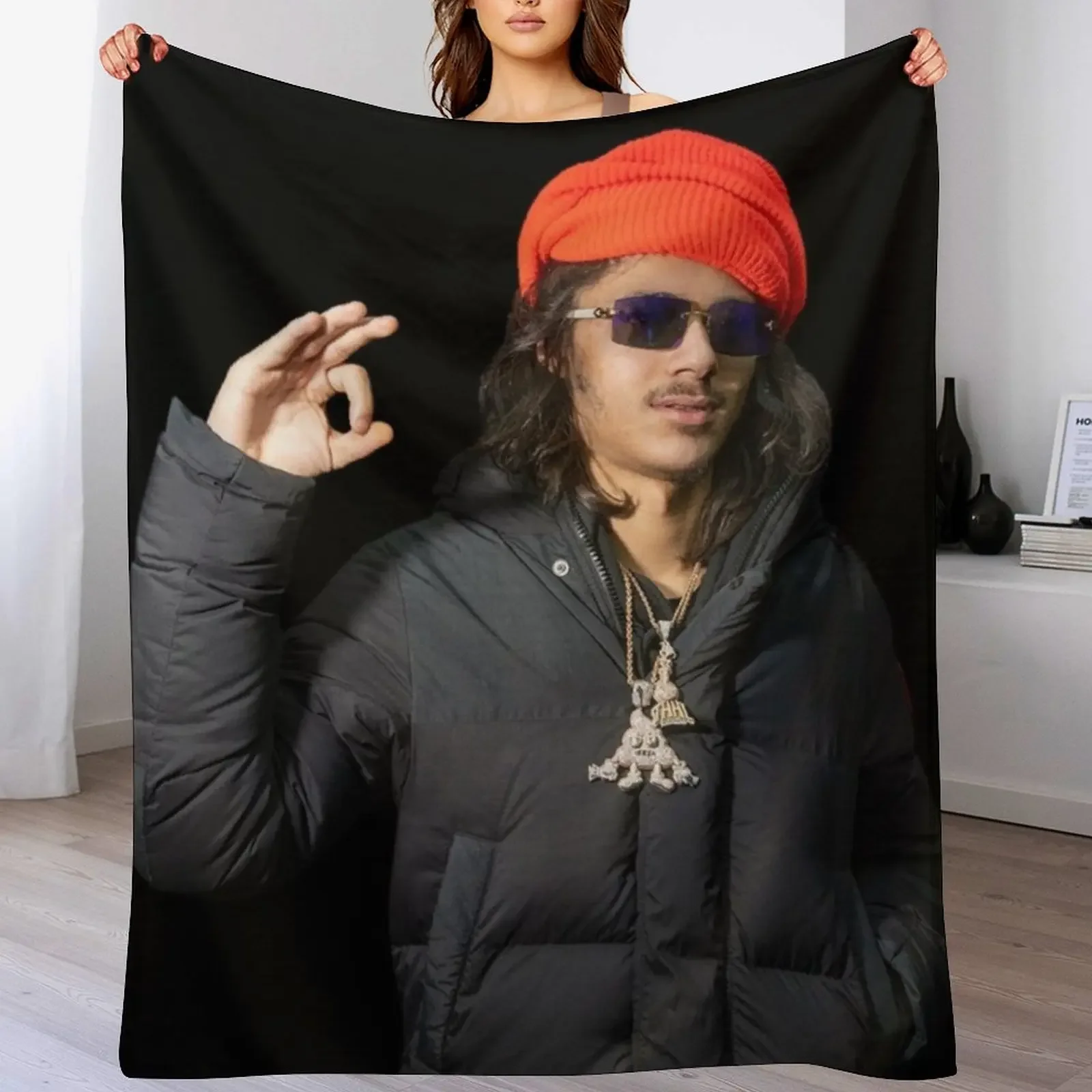 

Babytron In The Studio Turban Posing Throw Blanket Warm Throw Blanket Gift for Anniversary