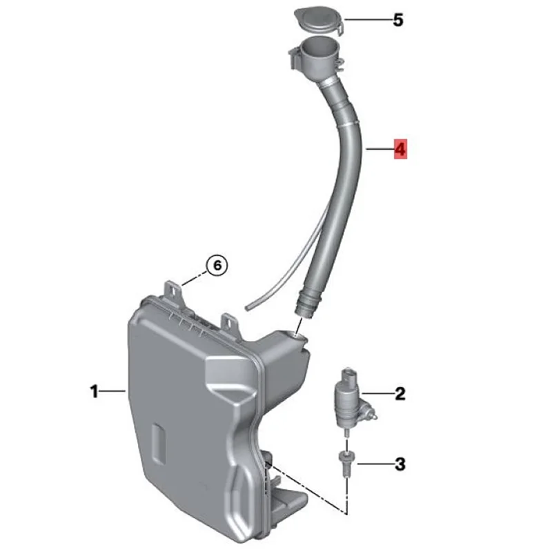

Car Filler Pipe Wash Container With Lid For BMW F52 F45 X1 F49 61667380482 7380482-AD39