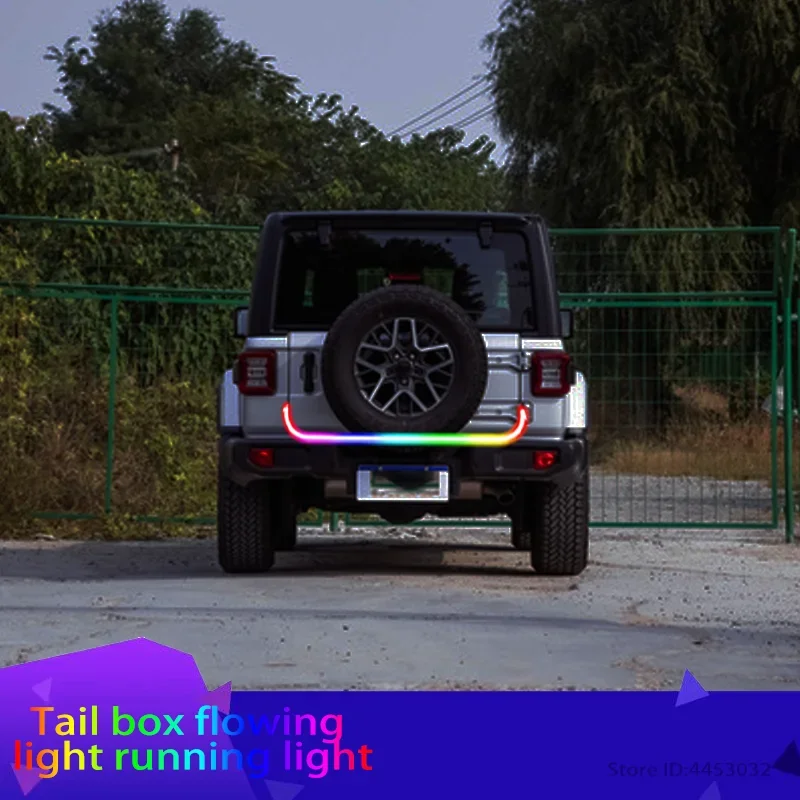 

For Jeep Grand Cherokee Commander Wrangler Car Taillight Rear Bumper Tail Light Rear trunk light Led strip decoration 1.2m 12vr
