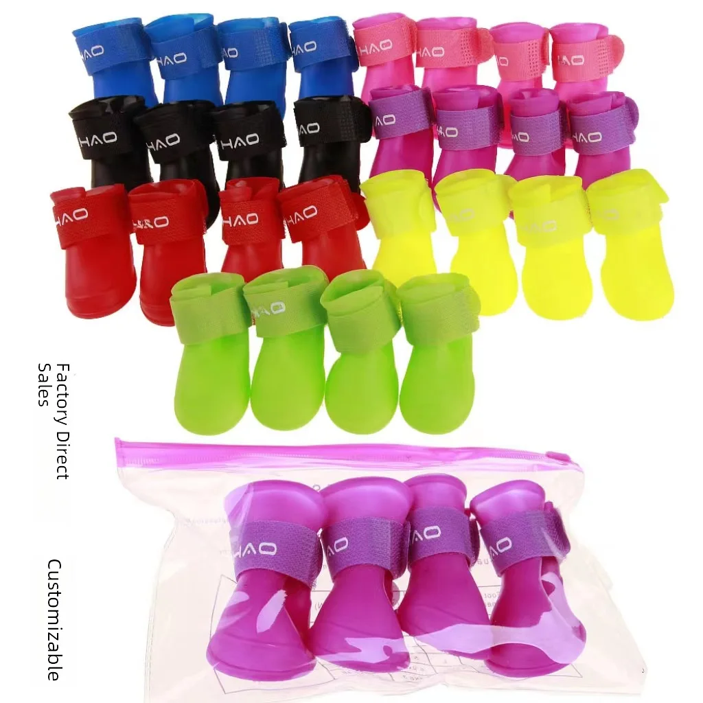 Wholesale pet rain boots shoes pet shoes dog soft bottom dog shoes waterproof shoes Amazon explosions pet supplies Dog shoes