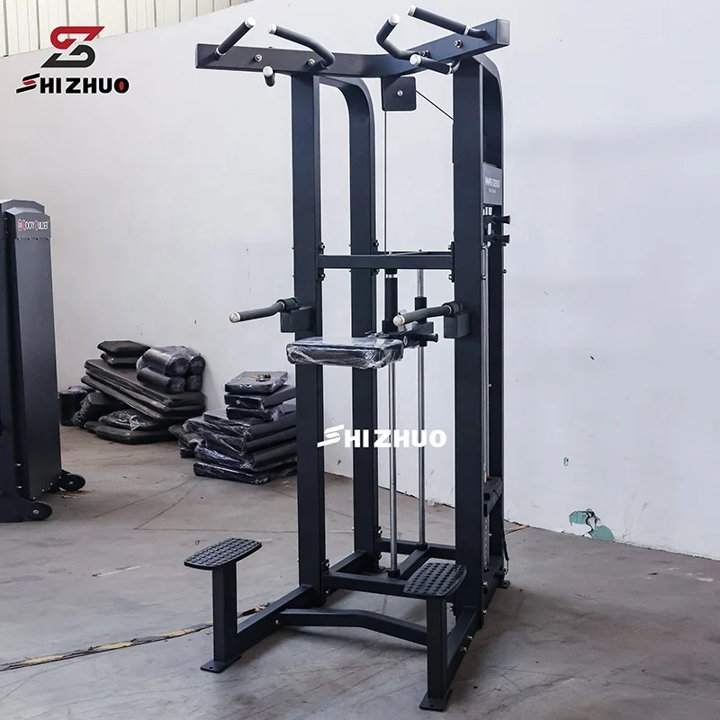 Commercial Gym Equipment Weight Lifting Pin Load Selection Assist Dip Chin Pull Up For Workout