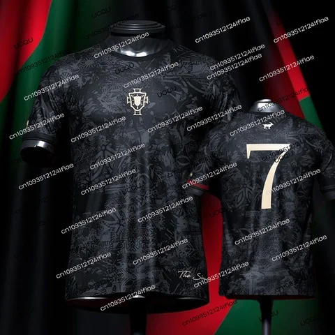 2025 New Cristiano Ronaldo Commemorative Football Jersey T-shirt For Adults Men's Football Sweatshirts Kids Special Jersey Kit