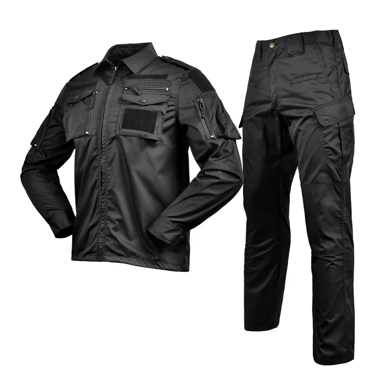 Camouflage tactical combat uniform suit, men's outdoor hunting tooling, military fan work training suit