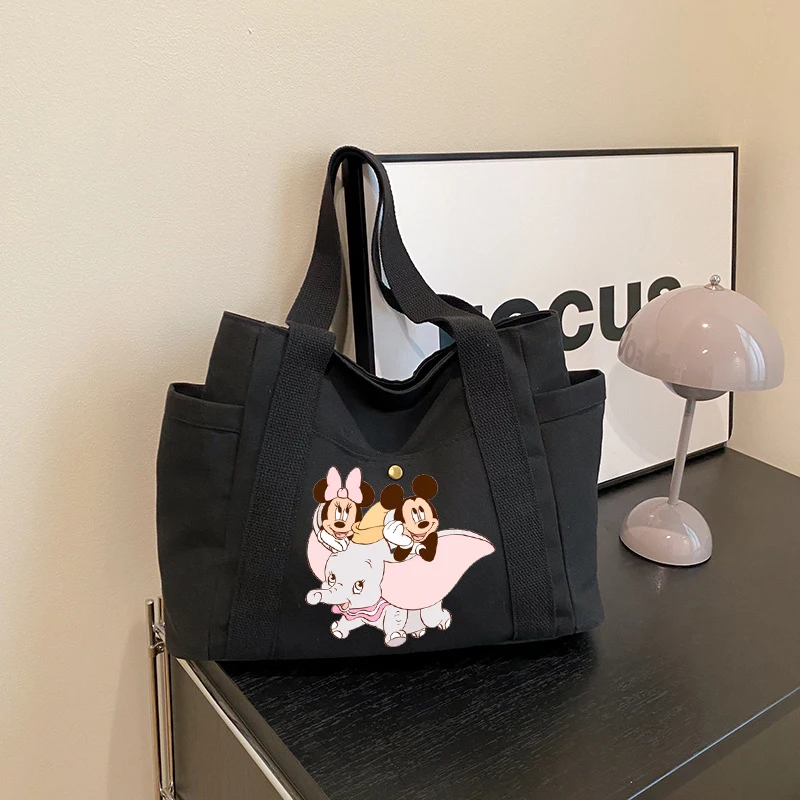 

Disney Mickey Minnie Mouse Dumbo Large Capcity Shoulder Bag for Women Handbag Tote Bag Female Women's Messenger Trend Lady Bags