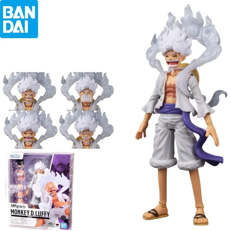 

Bandai Original in Stock S.H.Figuarts ONEPIECE Anime Figure MONKEY.D.LUFFY-GEAR5- Action Figure Toys for Boys Kids Gifts Model