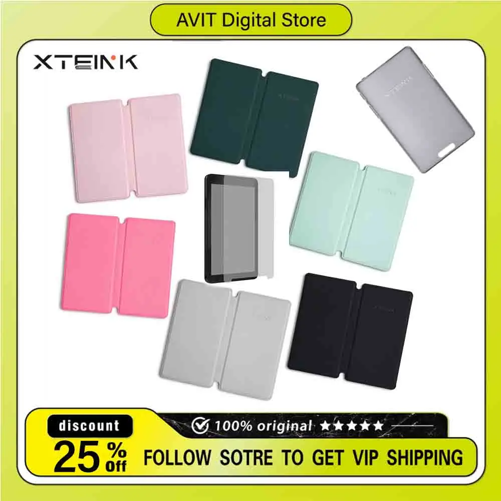 For XTEINK X4Classic Reader Official Replacement Accessories Frosted Translucent Case Tempered Film Frosted Film Magnetic Case