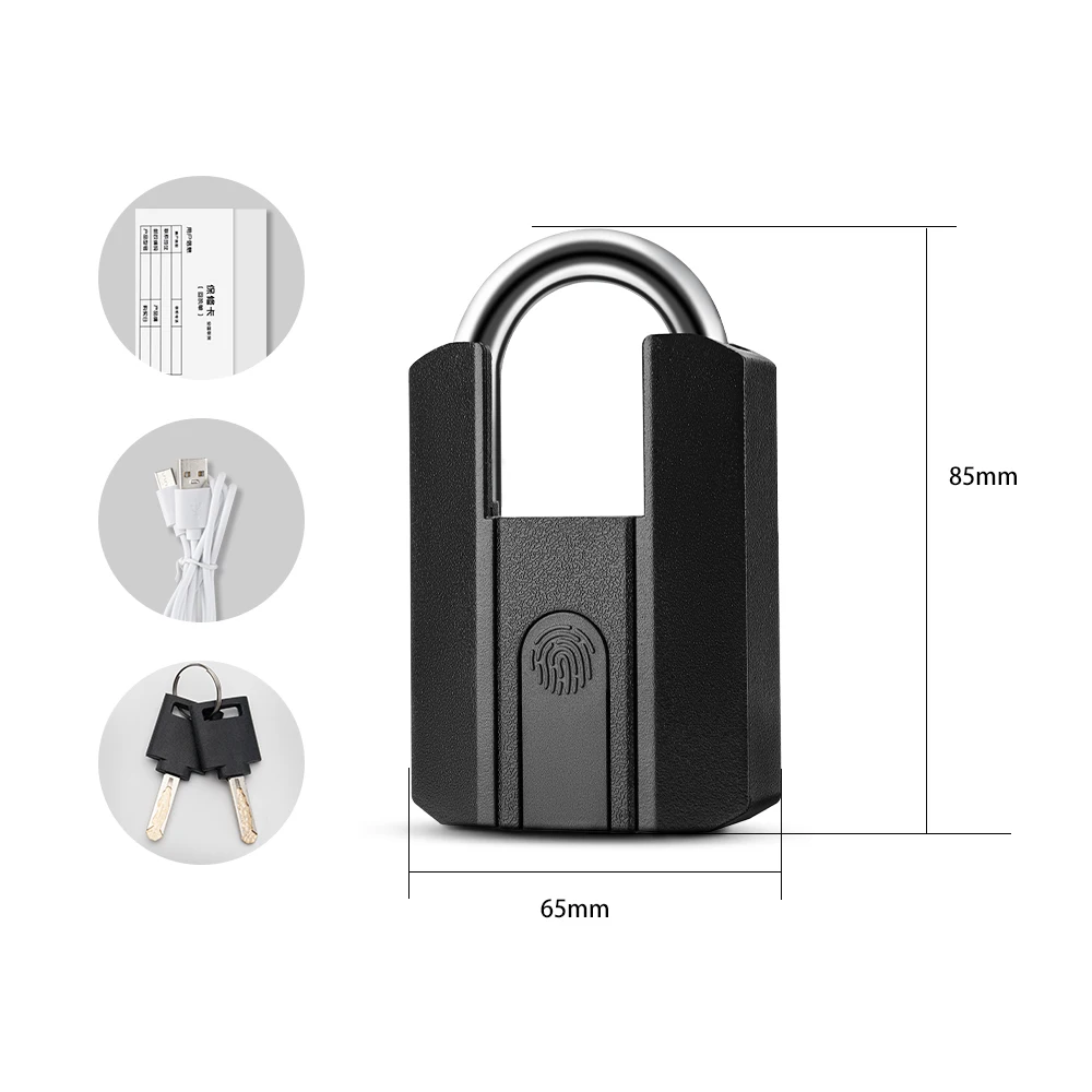 TTlock BLE APP Smart Padlock Waterproof IP67 Wholesale Manufacturer Digital Combination Key Fingerprint Padlock