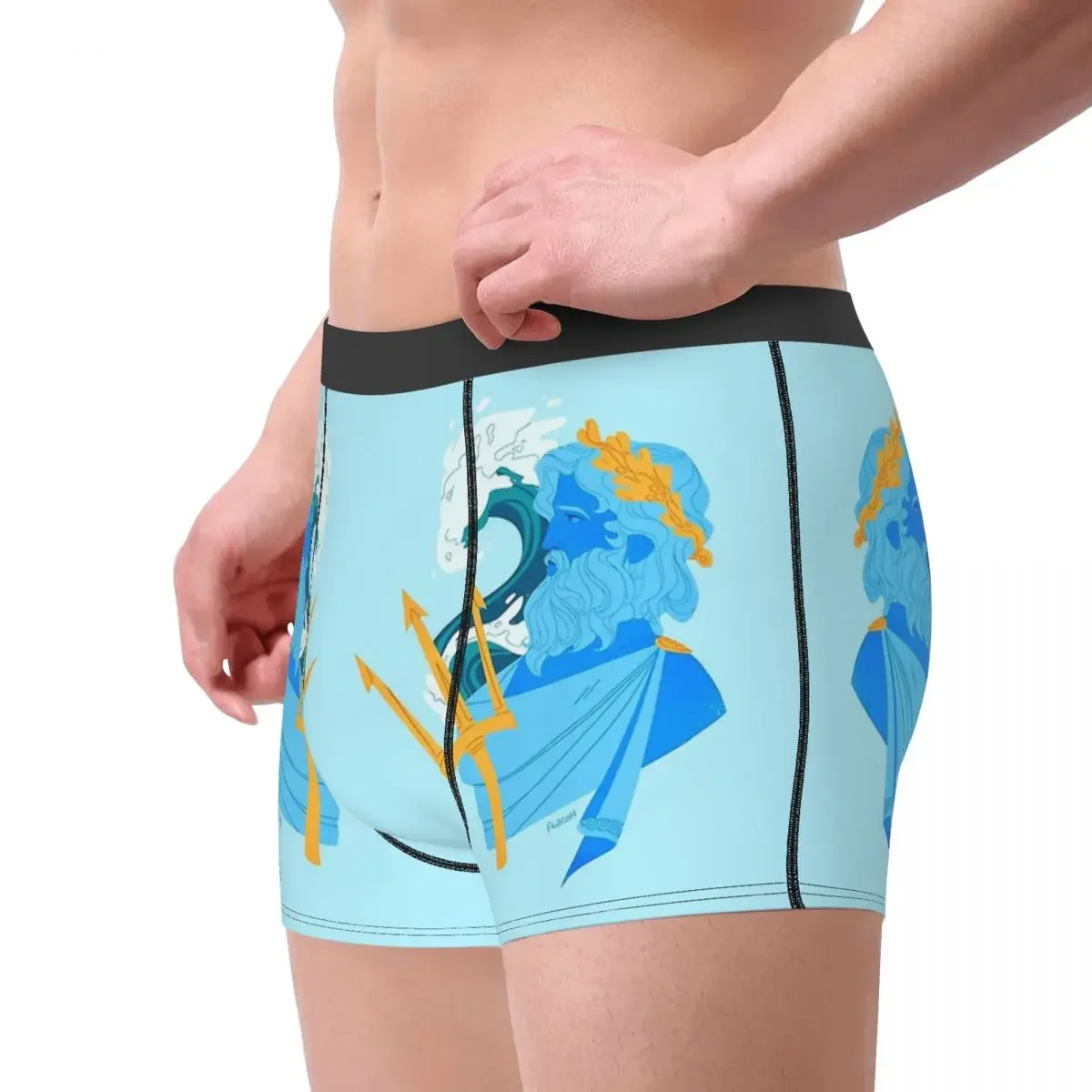 Neptune Bust Ancient Rome Underpants Homme Panties Men's Underwear Comfortable Shorts Boxer Briefs