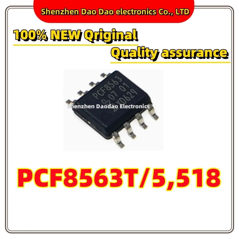 10Pcs PCF8563T/5,518 PCF8563T PCF8563T 8563T SOP-8 Real-time clock/calendar chip IC new original