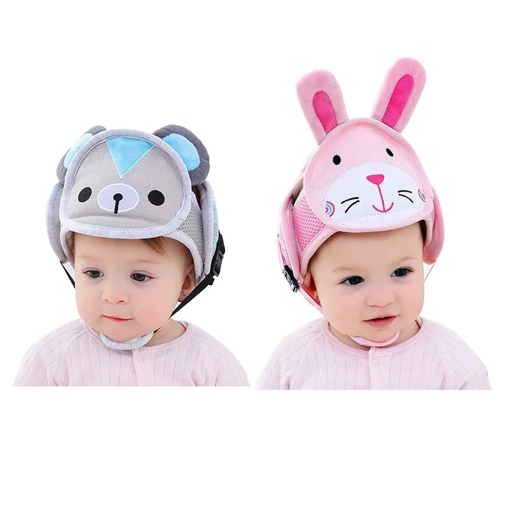 Cotton Infant Toddler Safety Helmet Baby Kids Head Protection Hat for Walking Crawling Baby Learns To Walk The Crash Helmet