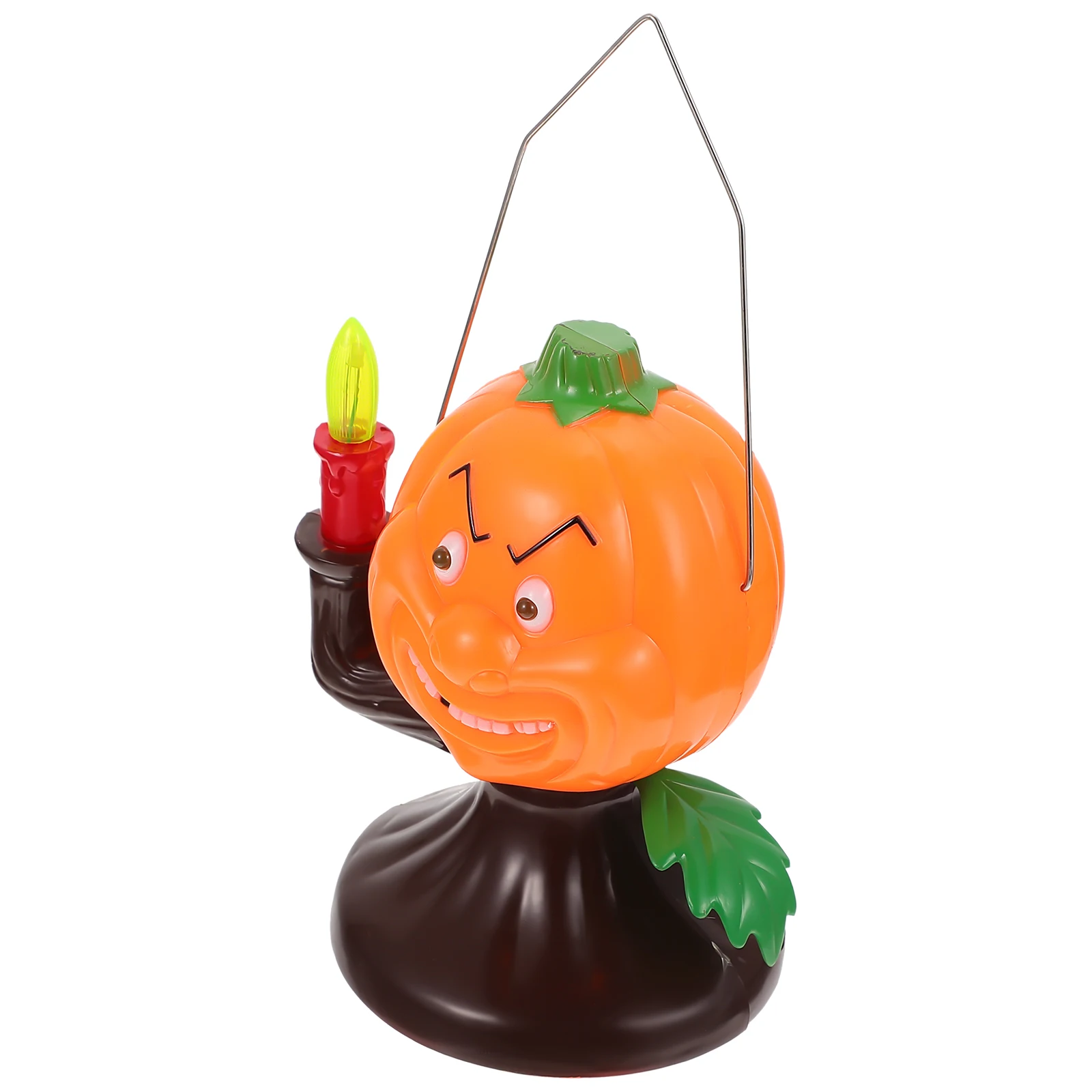 

Halloween Luminous Ghost Screaming Handheld Pumpkin Light Orange Durable Energy Saving Decor For Home Office Mall Party Festival
