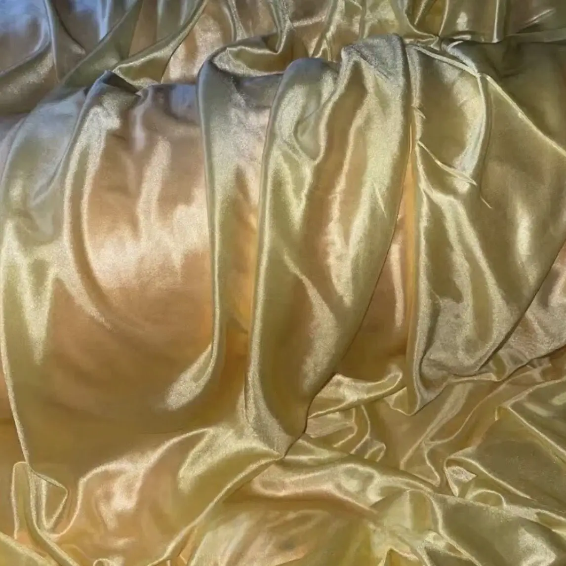 Bata para dormir de doble capa, vestido brillante con volantes, vestido de satén de manga larga para mujer, faja holgada Maxi de talla grande, seda helada de lujo