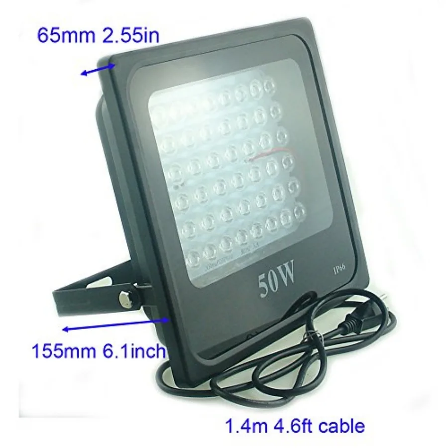 50W Ultra Violet UV LED Light for Curing Glue Blacklight Fishing Aquarium Glow in the Dark Special Effects, 110V US Plug 50 Wat