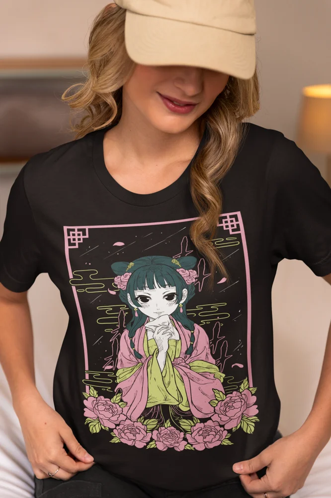 kusuriya no hitorigoto maomao T-shirt Kawaii Short Sleeve Waifu Girl Gift Shirt