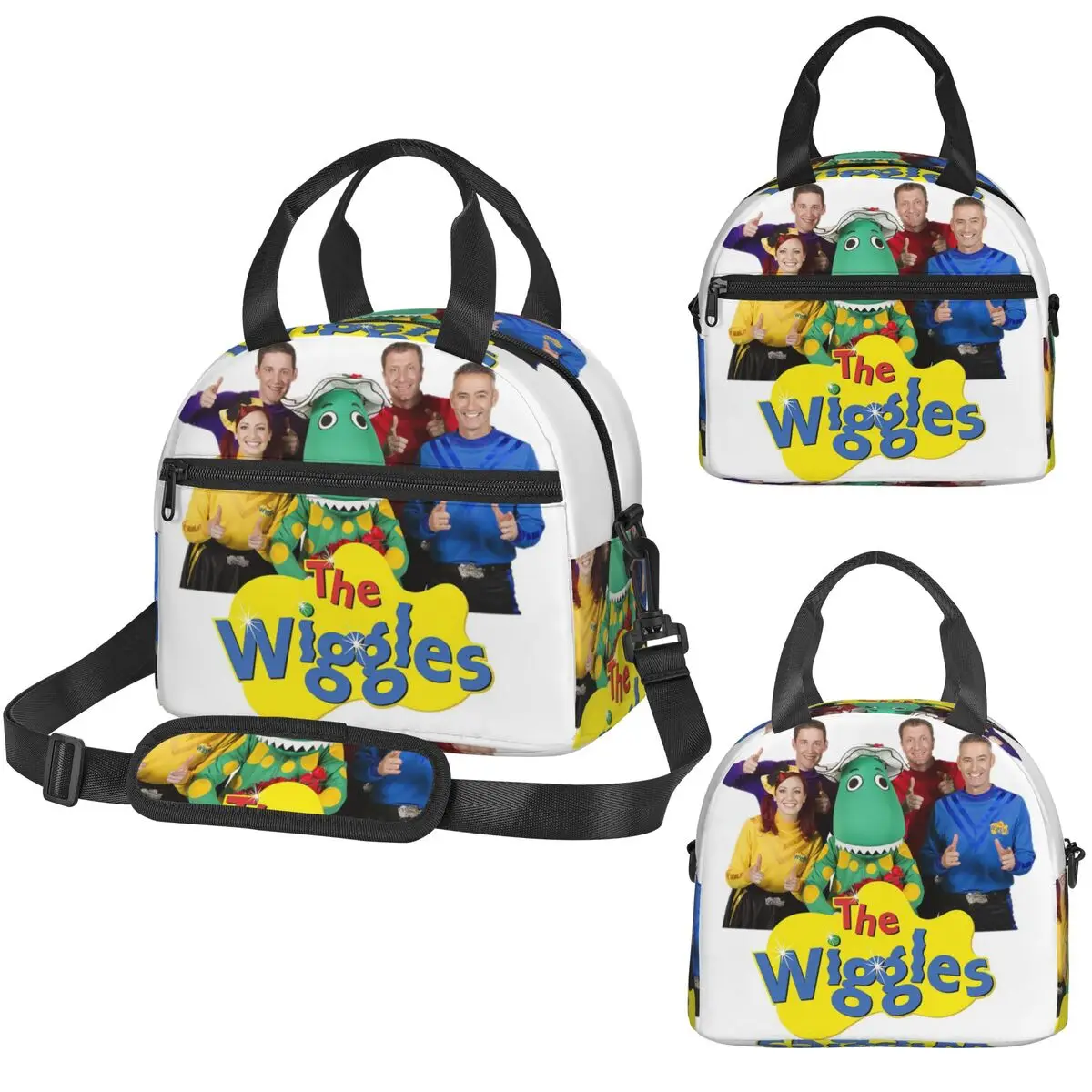

Изолированная сумка для обеда The Wiggles Tv Show Music Band для женщин, термобокс для офиса, портативная сумка-холодильник для обедов