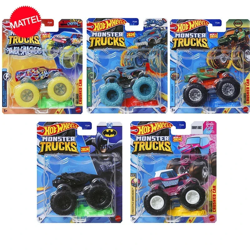 Original Hot Wheels Auto Monster Truck Batman Meyers Manx Hot weiler Demo Derby Mega-Wrex Fahrzeug Spielzeug für Jungen Geburtstags geschenk