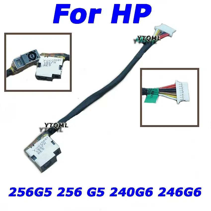 20-100Pcs New Laptop DC Power Jack Cable For HP 256G5 256 G5 240G6 246G6 Charging Port Connector