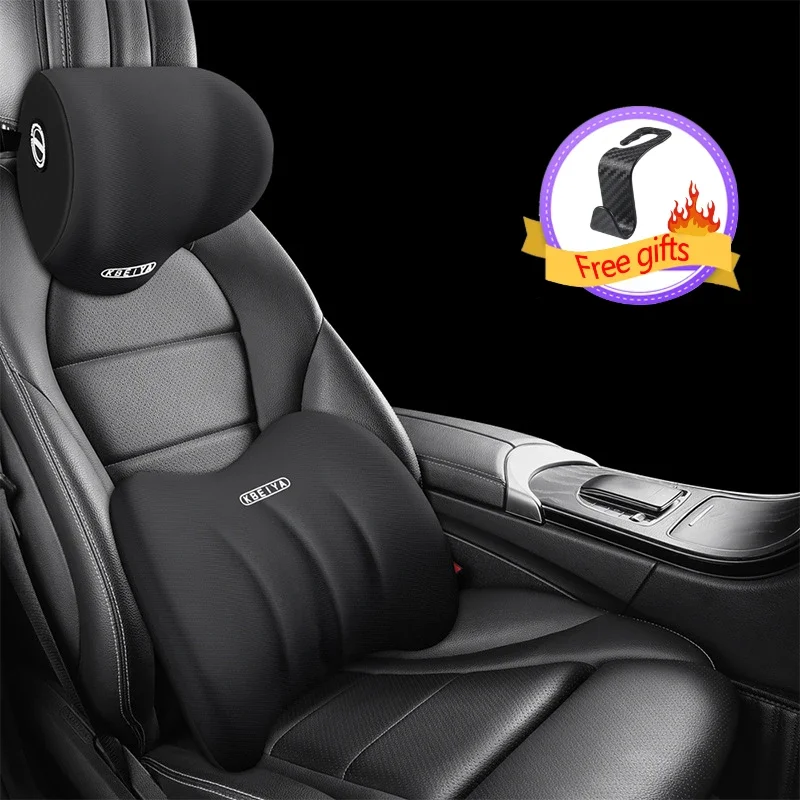 

Car Memory Foam HeadrestCar Seat Lumbar Cushion Neck Pillow Car Accessories Interior Supplies Lumbar Support Car Seat Pillow