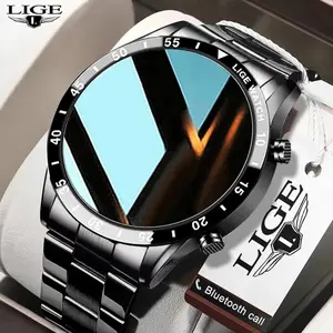 Male Intelligent Smart Fill, Full Circle Touch Screen, Bluetooth Call, Waterproof, Sport Activity, Fitness Clock, Box, 2024 12 Main Sales Men's Lege Watch - №6