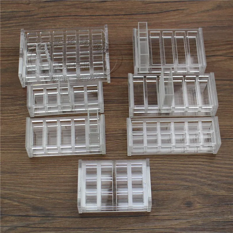 Plexiglass Cuvette Holder 10/20/30/40 / 50mm 5 Holes 12 Holes 24 Holes Quartz Cuvette Holder