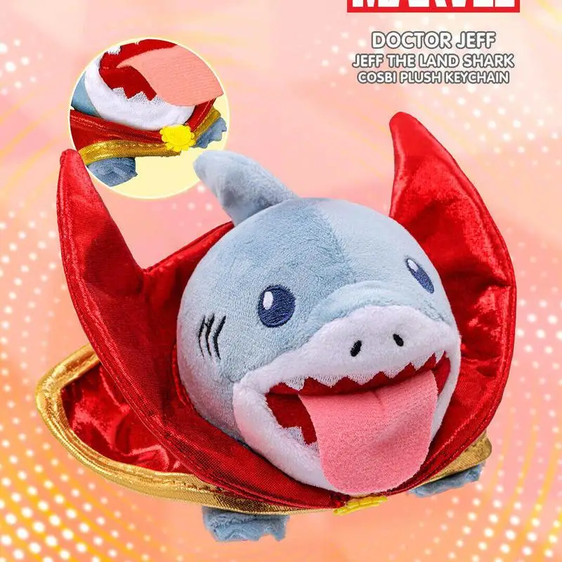 

HotToys Original In-Stock Land Shark Jeff Clash Series Vinyl Figure Keychain Backpack Pendant Desktop Collection Toys Gifts