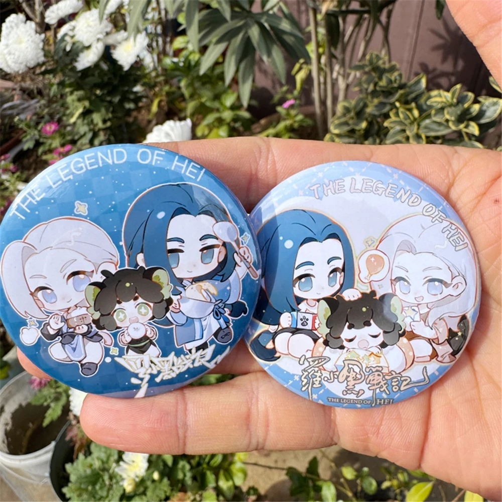 

58 мм аниме легенда LUOXIAOHEI Hei косплей костюм значок булавка SPTE жестяная брошь