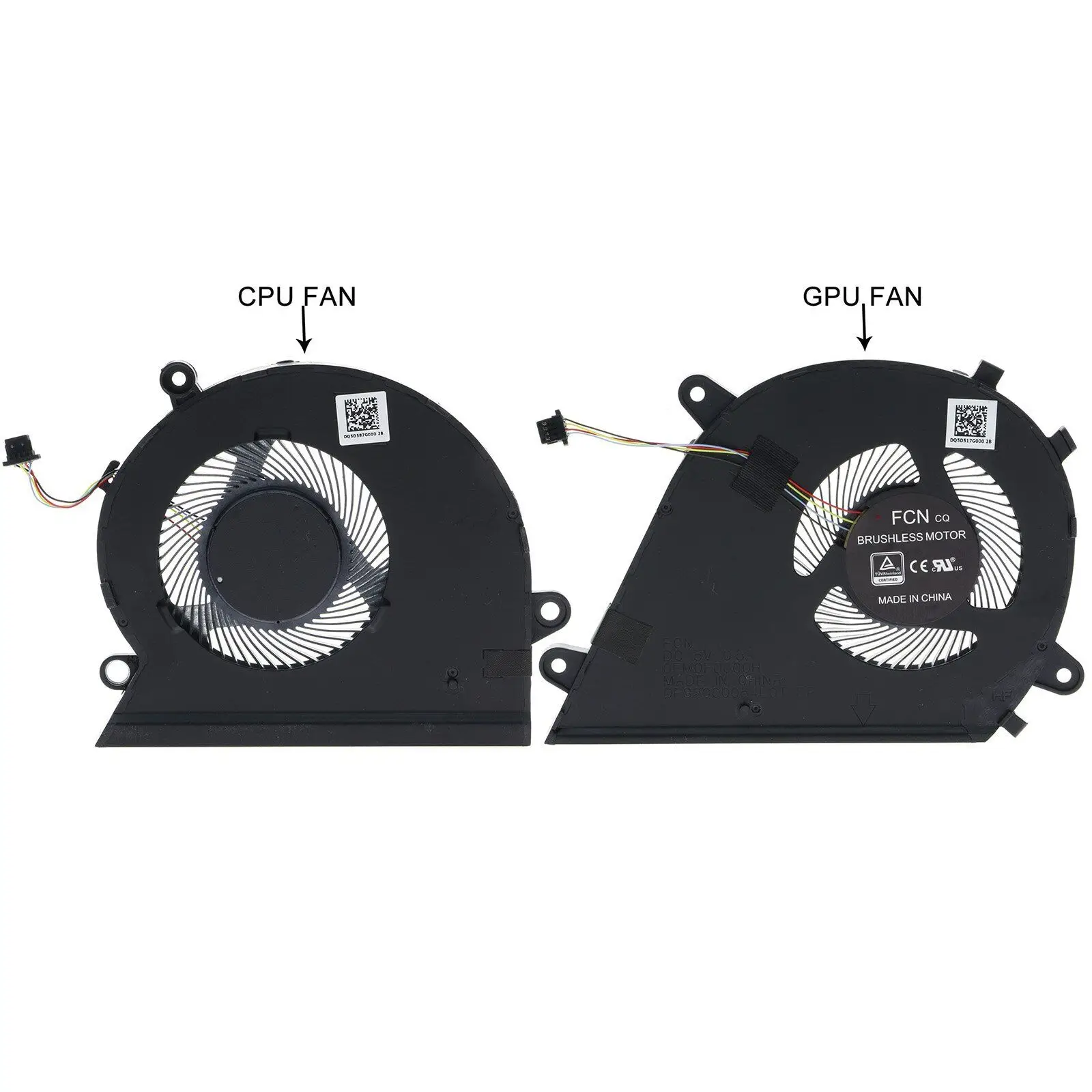 CPU & GPU Cooling Fan For ASUS Mars15 VX60 VX60GT X571G K571 F571G F571GT