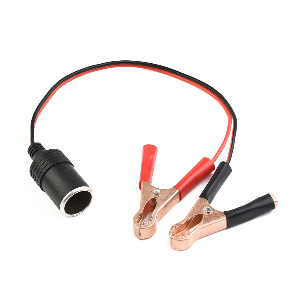 

Metal Car Battery Cable Clamp Battery Cable Clamp 1c㎡ 12V-24V 35cm/13.78in Battery Crocodile Clip High Quality