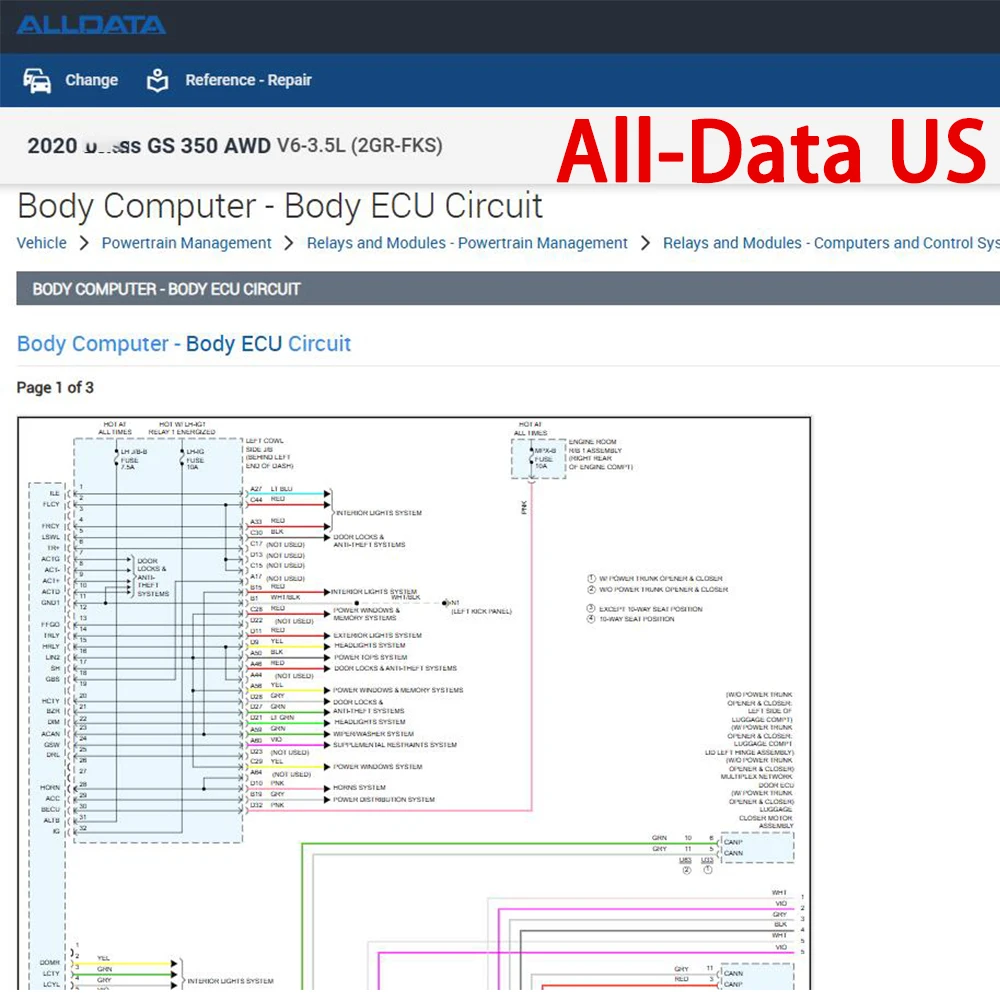 2026 Alldata US Online Account for Ford PTS for Hay-nes Pro Car Workshop Repair Software Stable Online Software All Data