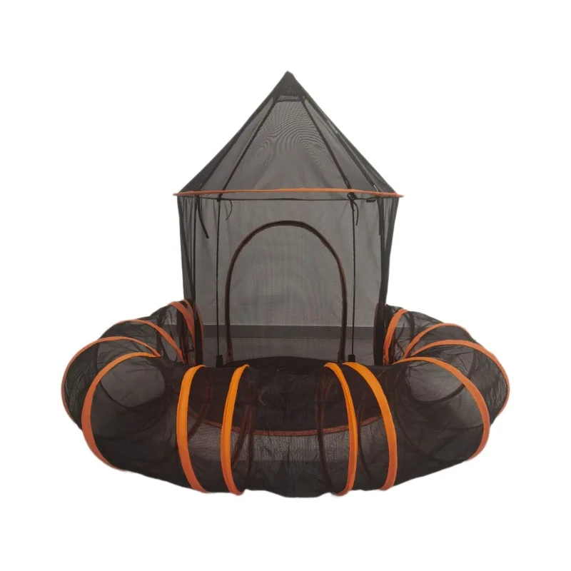 tunel-plegable-para-gatos-nido-cerrado-portatil-para-gatos-callejeros-conjunto-de-nido-para-perros-castillo-de-alambre-de-acero-para-mascotas-tienda-de-campana-con-canal-curvo