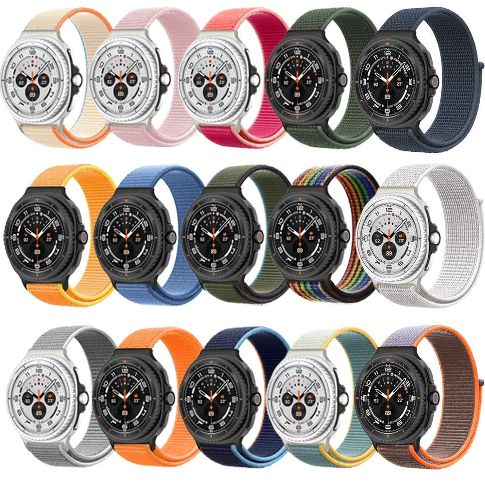 Nylon Loop for Samsung Watch 8/8 classic band 40mm 44mm 46mm Accessories sport elastic belt brecelet correa Galaxy watch 8 strap image 3