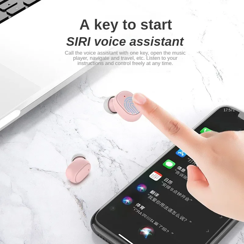 A6S Bluetooth5.0 Headphones Wireless Earbuds with Charging Case for Running Workout Sport,Multipoint Connection,Christmas Gift