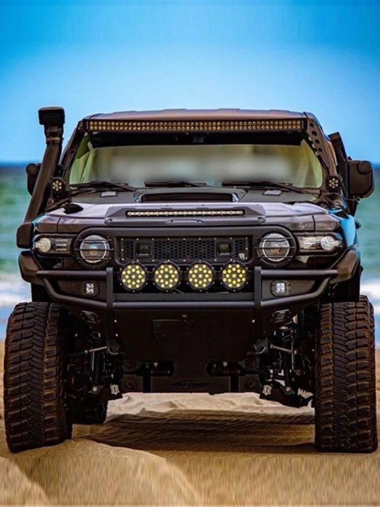 

Suitable For Toyota FJ Cool Luze Front Bar Modified Baja With Spotlights Competitive Bar Off-road Sports Anti-collision Front