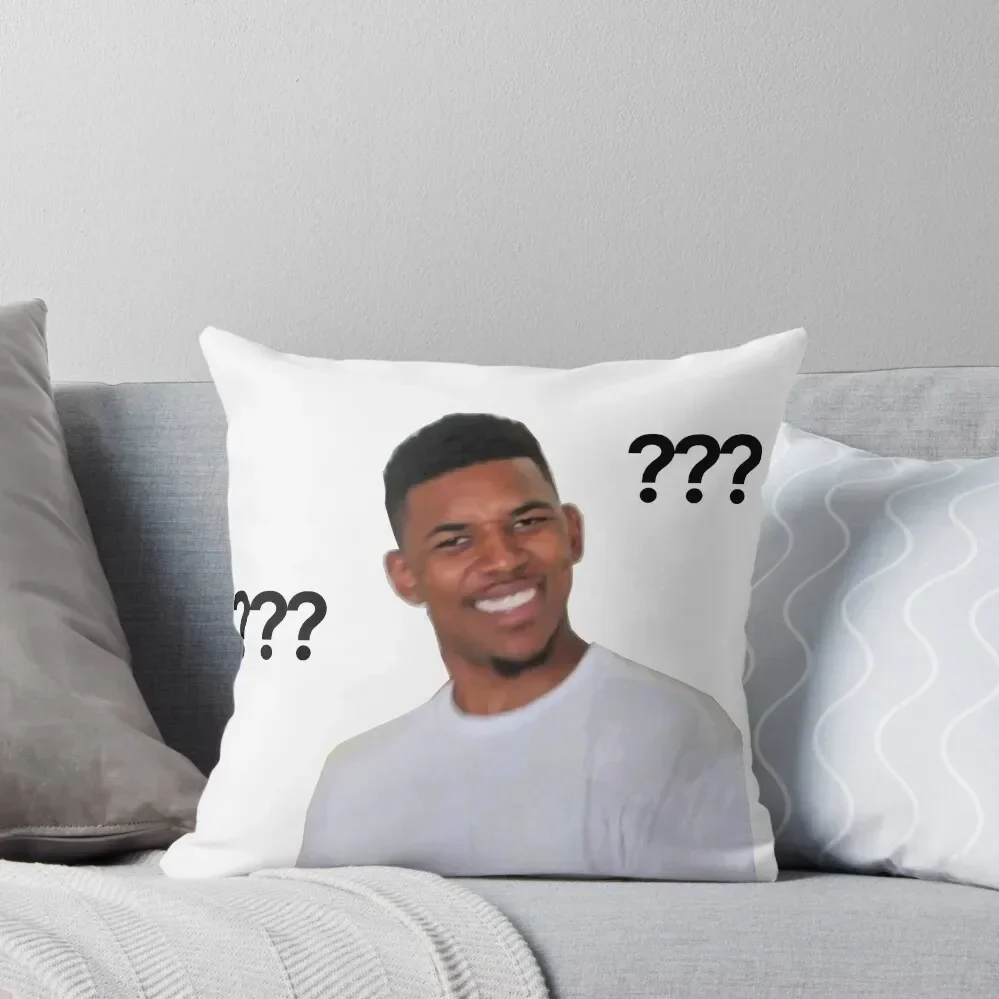 Question Mark Guy (Meme) - Transparent Throw Pillow luxury decor pillowcases for sofa cushions pillow