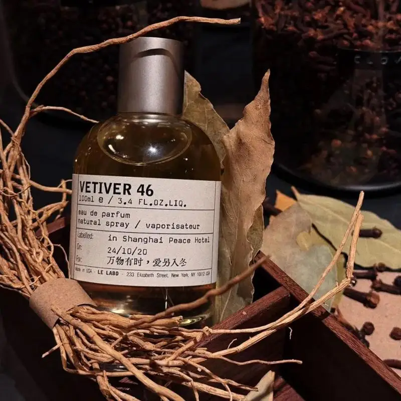 Vetiver 46 남녀공용 여행용 향수, 오래 지속되는 미스트, 경량 우디 향수, 매력적인 분위기 향기, 100ml