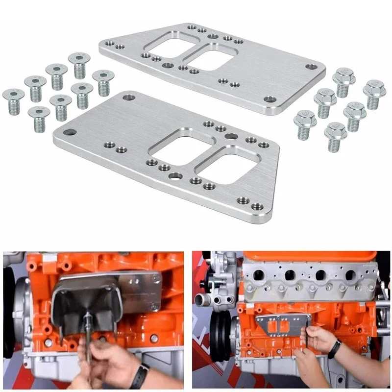 LS Engine Conversion Swap Bracket Motor Mount Adapter Plates For Chevy SBC LS1 LS3 LS2 LQ4 LQ9 LS6 L92 L99 L33 LR4 551628 GM