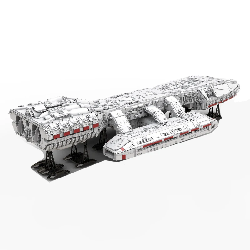 23729pcs MOC Galaxy Battleship Space Starship Model Building Blocks Home Decor Desk Display Shelf Accent Office Gift For Adults