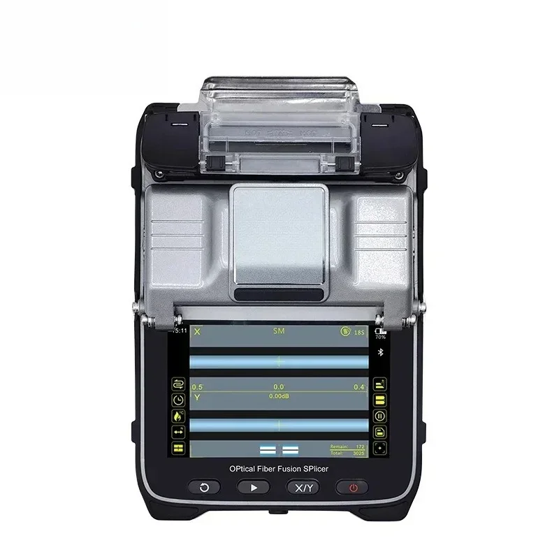 AI-7C  Multi-language Automatic Six Motors FTTH Fiber Optic Splicing Machine Optical Fiber Fusion Splicer