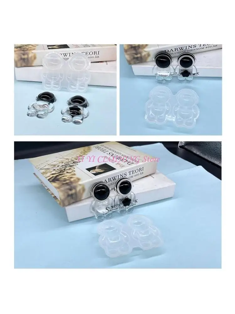 

N5KF 3D планета астронавт орнамент силиконовая форма смола наклейки на холодильник плесень