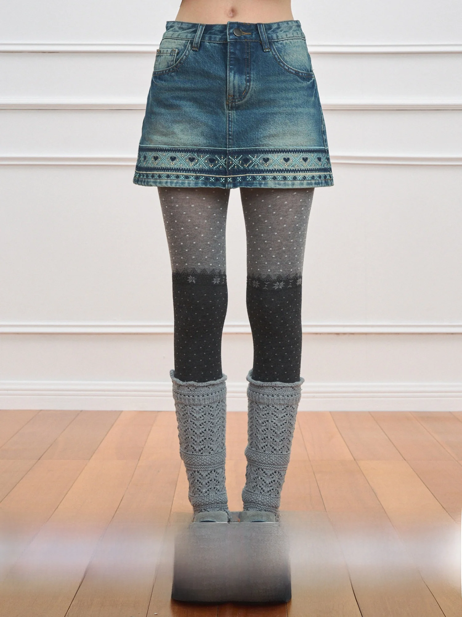 

Джинсовая юбка NECY Fernd в стиле ретро, осенне-зимняя новинка, уникальная юбка А-силуэта для стильных девушек, юбка средней длины